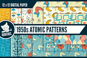 1950s Atomic patterns, a Pattern Graphic by Roofdog Design (Thumbnail 1 of 5)