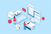 Isometric Concepts Illustrations, a Finance Illustration by alexdndz (Thumbnail 13 of 26)