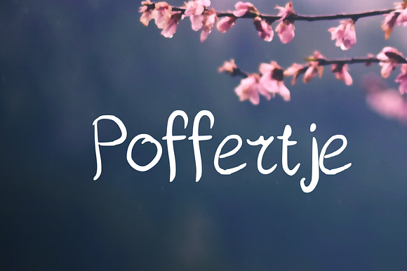 Poffertje Handwritten Script Font preview 4