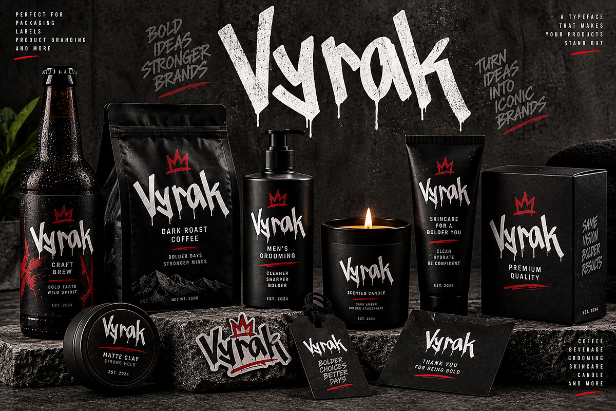 Hand-Drawn / Graffiti /Brush Display, a Script Font by Wow Magic (Photo 5 of 6)