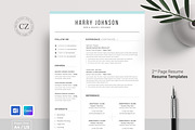 Resume/CV Template | Canva & Word, a Resume Template by CreativeZoom (Thumbnail 6 of 9)