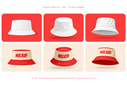 Bucket Hat Mockup Set, a Hat Mockup by Country4k (Thumbnail 4 of 4)