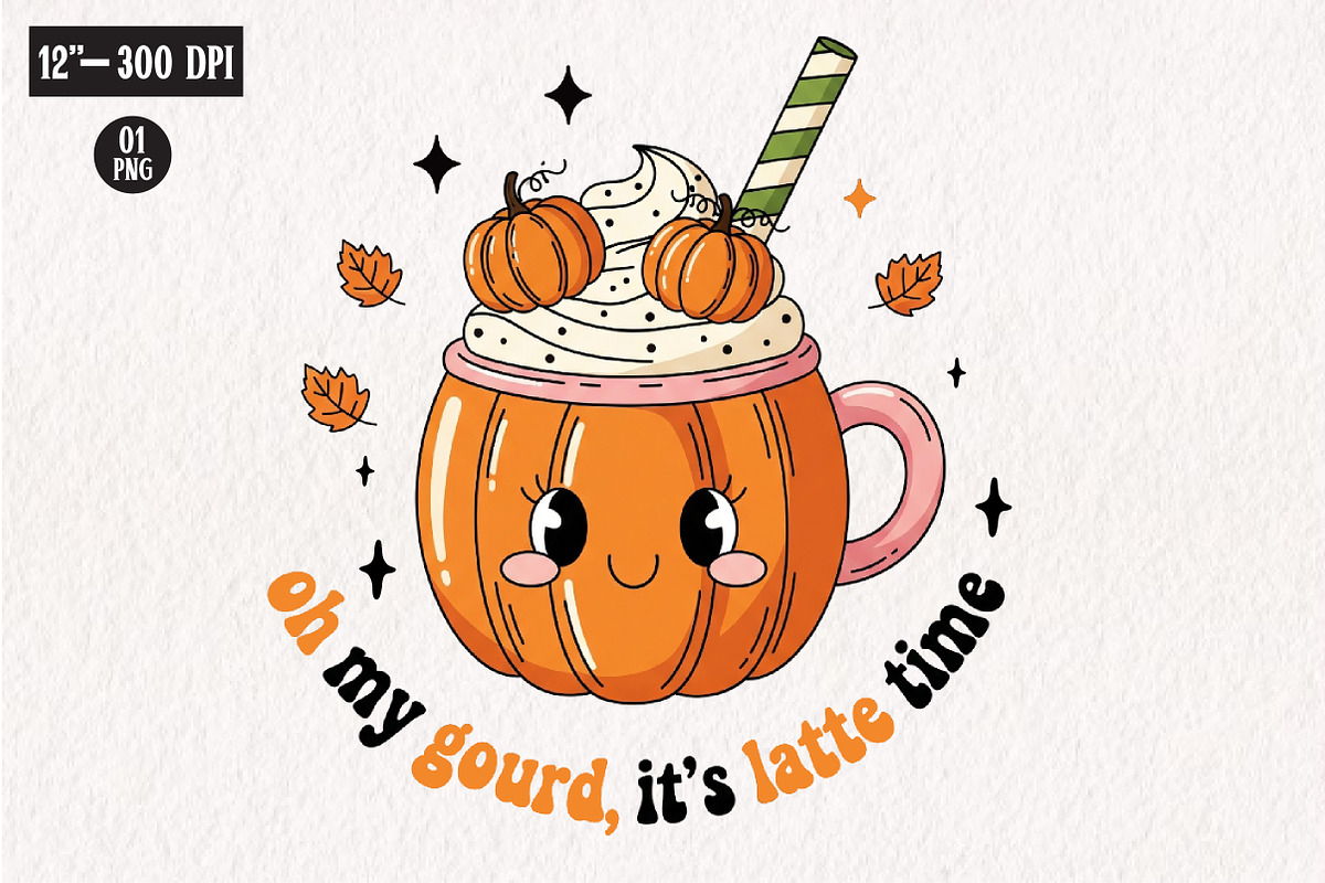 Fall Autumn Halloween Drink PNG Bund, an Illustration by CreationArt (Photo 7 of 9)