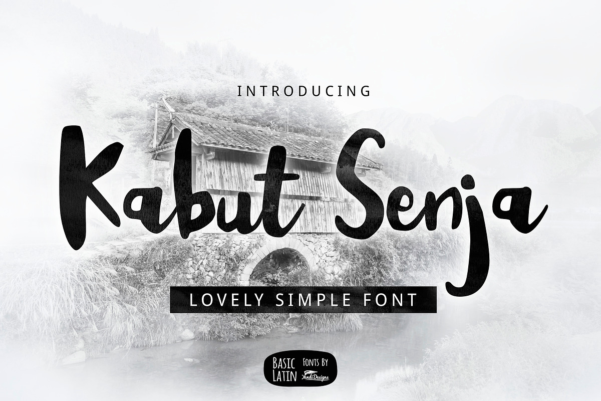 Kabut Senja Brush Font
