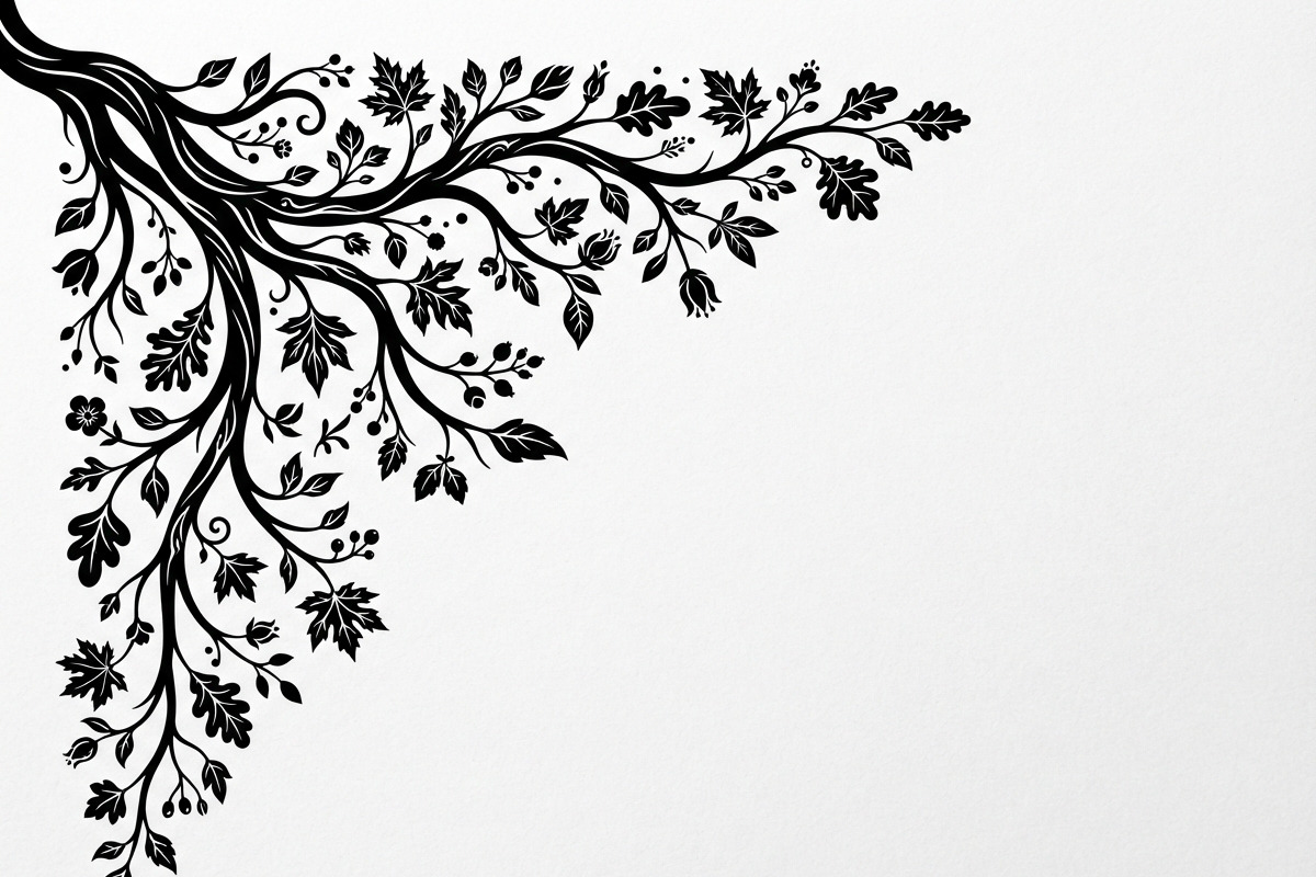 50 Tree Branch Corner Silhouette, a Decorative Illustration by Amazin_art (Photo 26 of 27)
