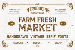 Farm Fresh Market - Sans Serif Font