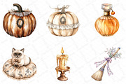 Sepia Coquette Halloween Clipart, an Illustration by DreamPrint404 (Thumbnail 3 of 5)