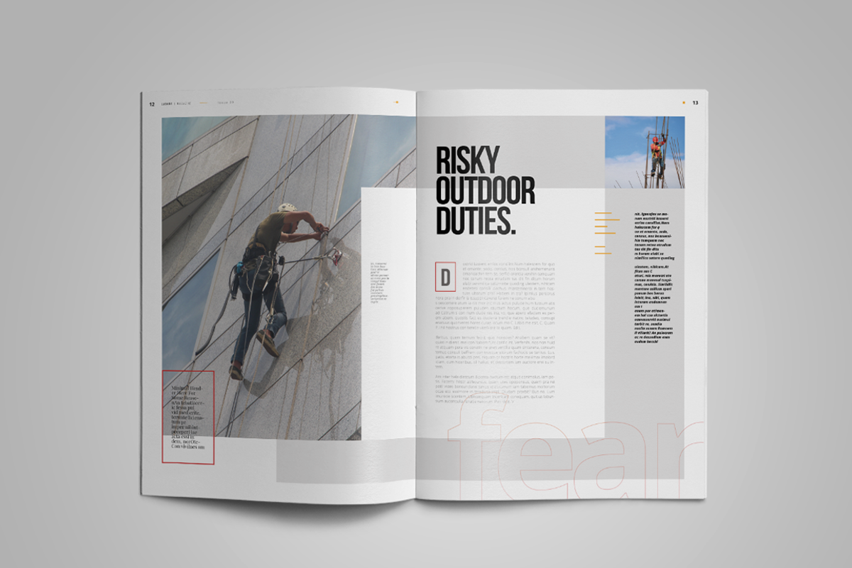 Labore | Magazine Template, a Magazine Template by spidergraph (Photo 7 of 12)