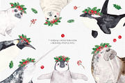 ARCTIC ANIMALS watercolor set PART 2, an Animal Illustration by Natali Smolova (Thumbnail 3 of 7)