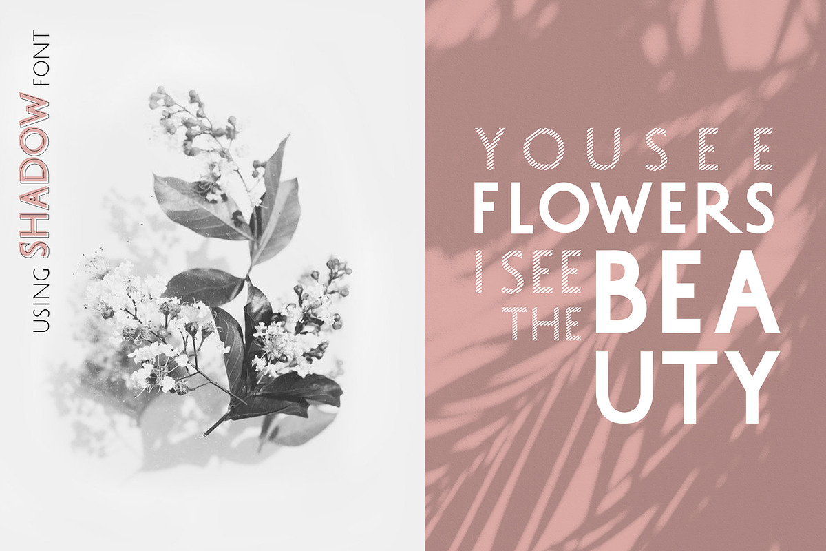 SHADOW Sans Serif Font Family preview 3