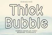 Thick Bubble, a Script Font by FreshTypeINK (Thumbnail 1 of 8)