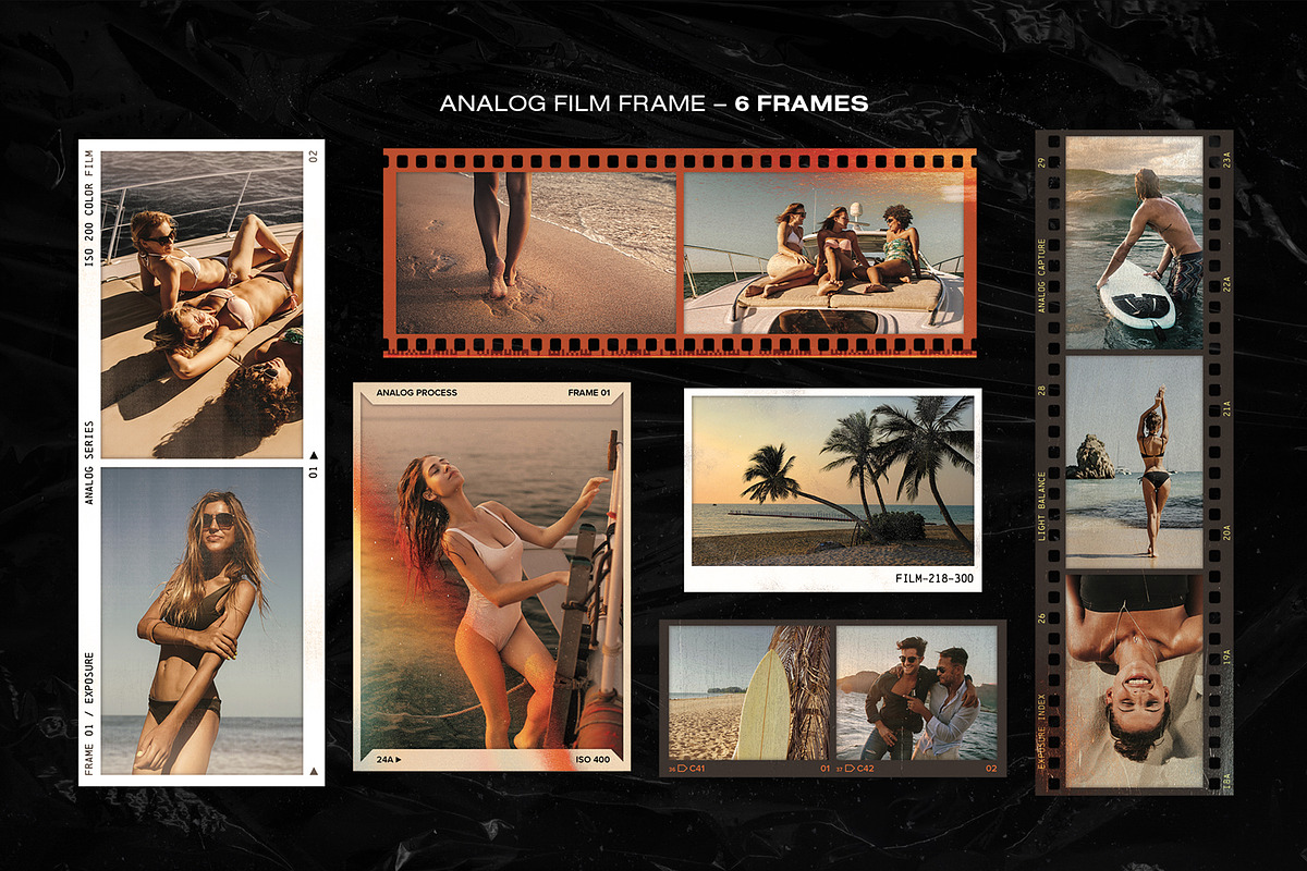 Analog Film Photo Frame Template, a Mockup by DesignerCandies (Photo 2 of 13)