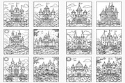 Historical Palace Coloring Pages, a Print Template by Made By Ahmed (Thumbnail 3 of 3)