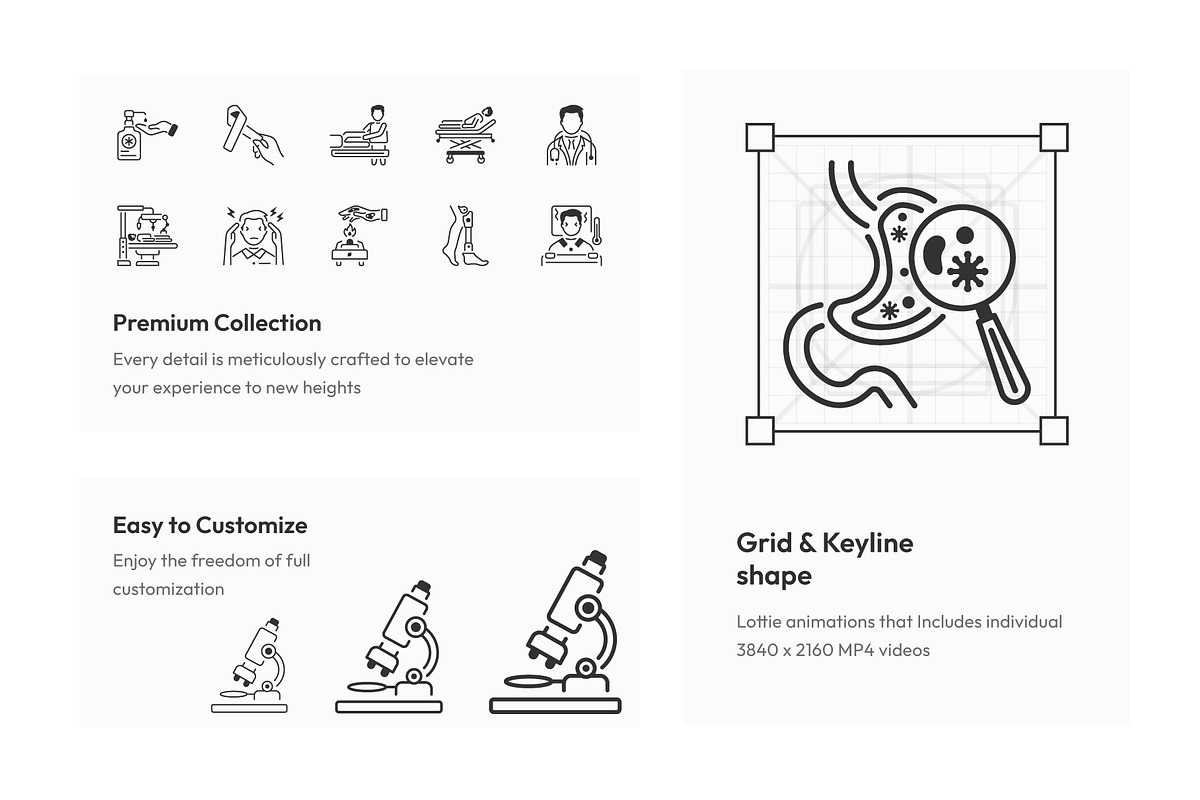 Animated Medical Icon Set, an Outline Icon by Prosymbols (Photo 3 of 4)