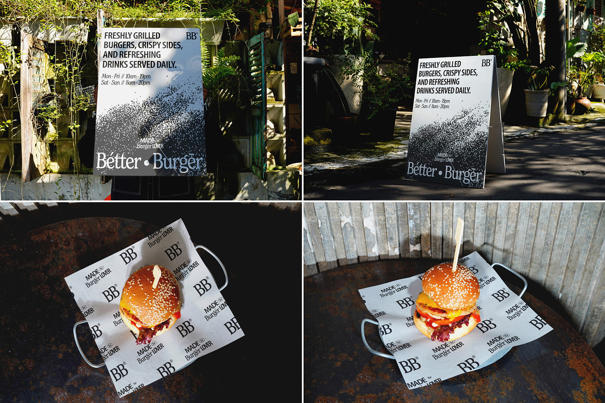 Burger & Cafe Packaging Mockups, a Packaging Mockup by Vitora Mockup (Photo 5 of 11)