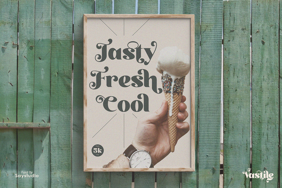 Vastile - Stylish Display Font, a Serif Font by Say Studio (Photo 9 of 12)