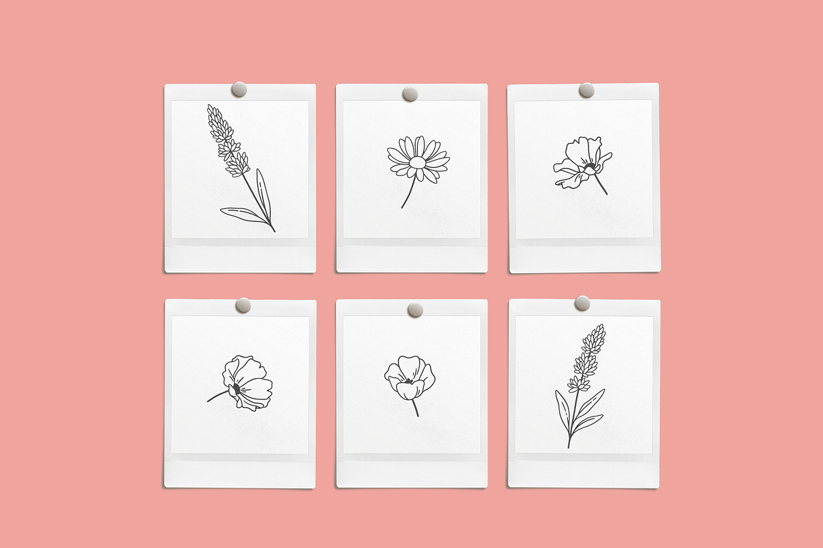 Floral Bows Vector Illustrations, a Decorative Illustration by Emma Webb Studio (Photo 7 of 7)