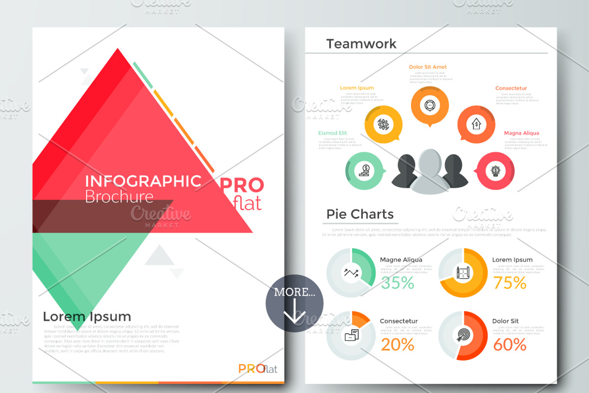 Pro Flat Infographic Brochure 10, a Presentation Template by Andrew Kras Design (Photo 6 of 7)
