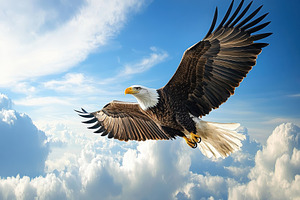 Eagle soars majestically while holdi, a Photo by Iftikhar Alam