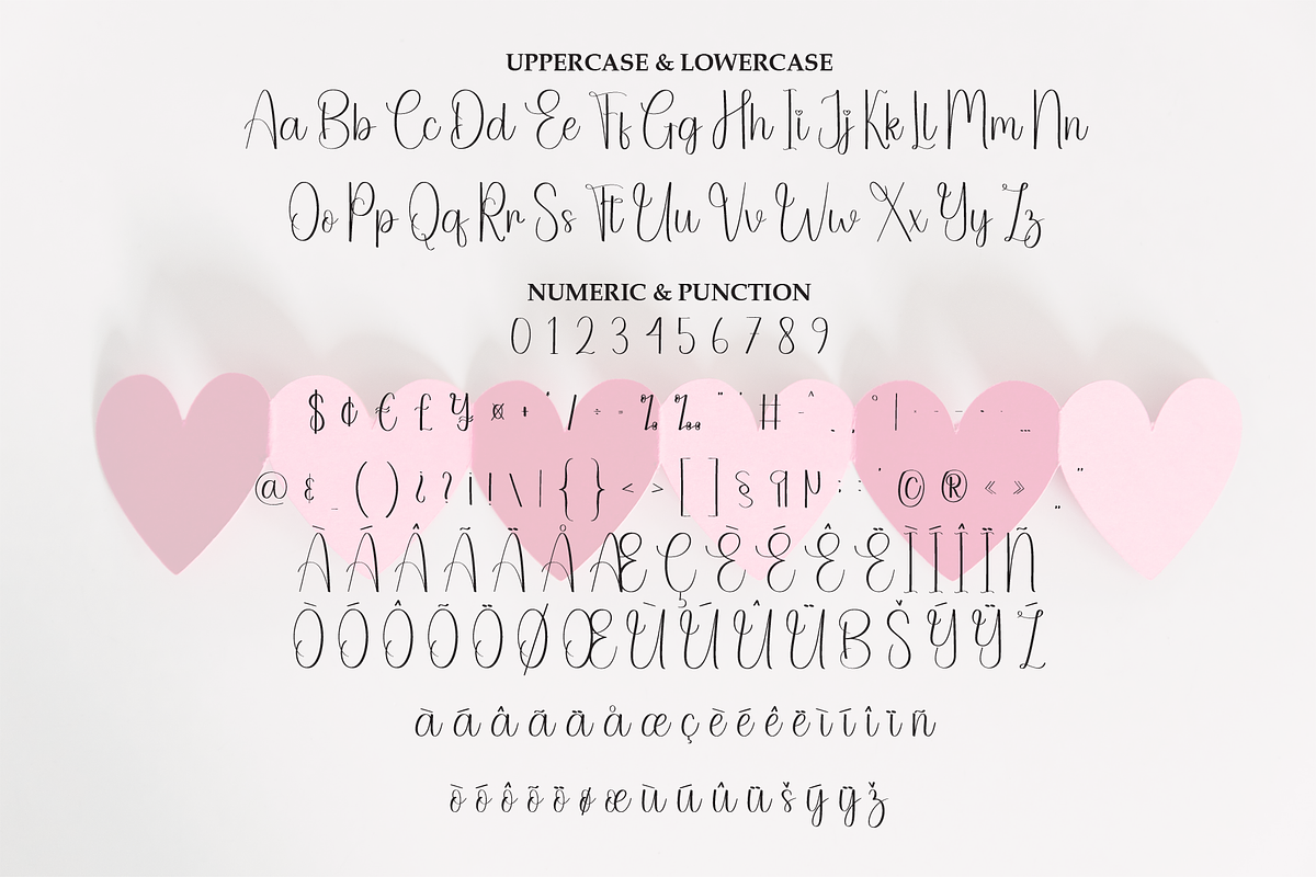 Beauty Heart | Script Font, a Handwritten Font by Scratchones (Photo 7 of 9)