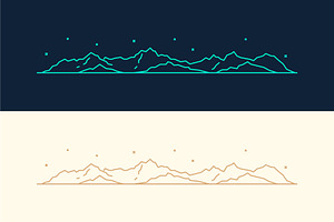 Mountains And Fir Forest Landscapes