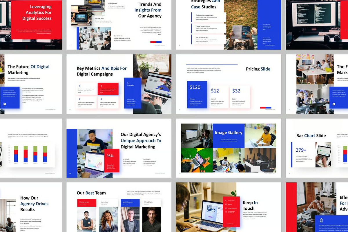 Digital Agency Powerpoint Templates, a Presentation Template by Fit-tee (Photo 2 of 2)