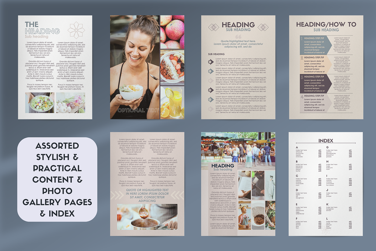 Recipe ebook Canva Template | Slate, a Templates & Theme by Monarch 21 Design (Photo 5 of 9)