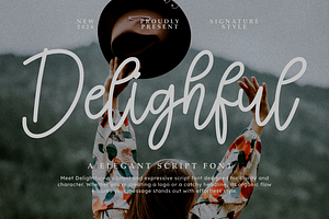 Delighful – Elegant Handwritten, a Script Font by Masyafi Studio