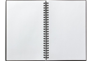 Open spiral notebook stock photo containing book and notebook, a School & Education Photo by aopsan