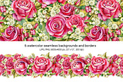 Red roses, floral watercolor set, an Illustration by Artmanata (Thumbnail 6 of 16)
