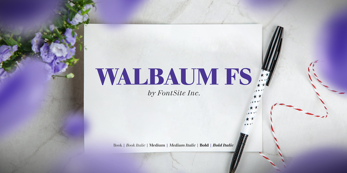 Walbaum FS, a Serif Font by FontSite Inc. (Photo 1 of 3)