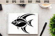 Stencils Tropical Fish, an Animal Illustration by MARYCRAFTIRIA (Thumbnail 2 of 3)
