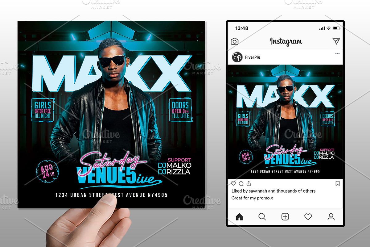 Club Dj Flyer, a Flyer Template by FlyerPig (Photo 2 of 3)