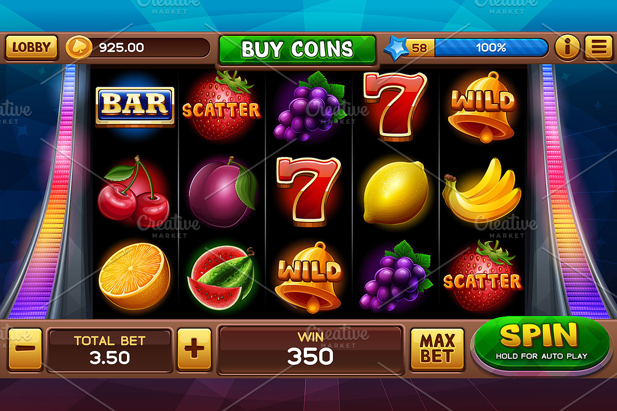 Classic Sevens Slots game KIT, an Illustration by Saranai Store (Photo 4 of 10)