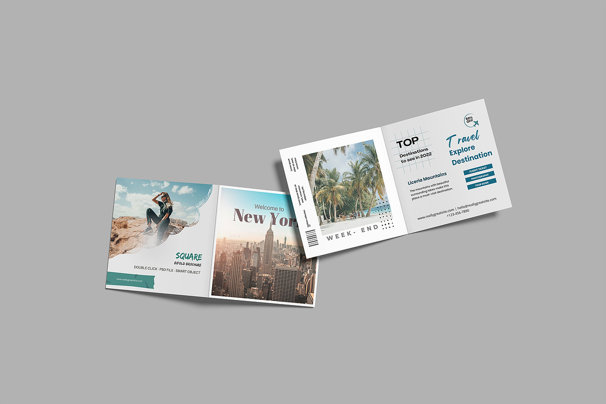 High Quality Square Bifold Mockup, a Brochure Template by lamorastudio (Photo 4 of 11)