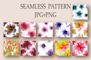 Flowers fluid art set 5., a Pattern Graphic by Digital illustration shop (Thumbnail 2 of 5)