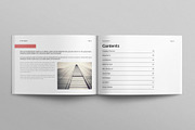 Annual Report Template Landscape, a Brochure Template by TemplatesForest (Thumbnail 3 of 8)