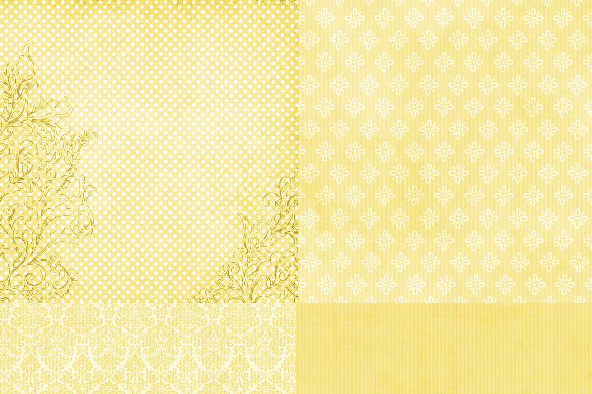 Wild About Yellow Set 2Digital Paper preview 4