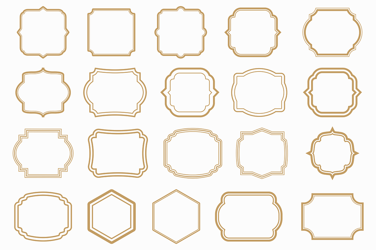 Classic Frame Label Border Bundle, a Decorative Illustration by Kusumaillustration (Photo 7 of 16)
