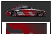 Dynamic Race Car Wrap Design, a Transportation Illustration by CarWrap design (Thumbnail 2 of 4)