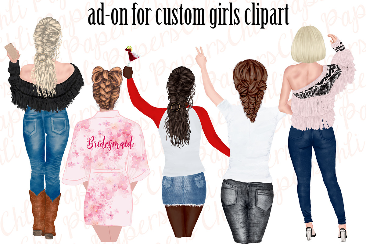 Custom Hairstyles Clipart, an Illustration by chilipapers (Photo 3 of 3)