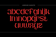 Absa Blackletter - Logo Font, a Blackletter Font by Nirmana Visual (Thumbnail 6 of 10)