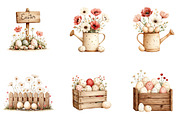 Watercolor Boho Easter Clipart Bundl, an Illustration by Sublimation Artist (Thumbnail 6 of 7)