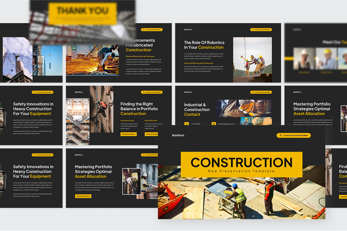 Industrial Construction Google Slide, a Presentation Template by SquidPixey (Photo 4 of 6)