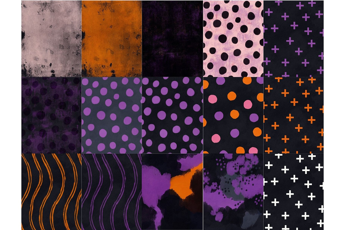 70 Hand-Drawn Halloween backgrounds, a Background Graphic by PaperJamLab (Photo 10 of 14)