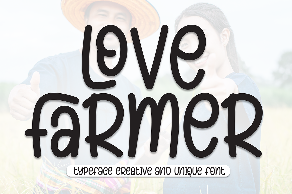 Love Farmer | Script Font, a Script Font by Scratchones (Photo 1 of 9)