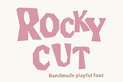 RockyCut handmade font, a Handwritten Font by MixedArt (Thumbnail 1 of 6)