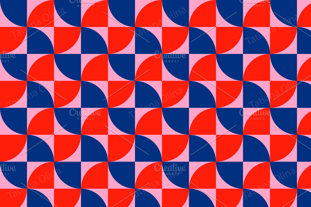 Retro floral geometrical pattern, a Pattern Graphic by Art's and patterns (Photo 3 of 3)