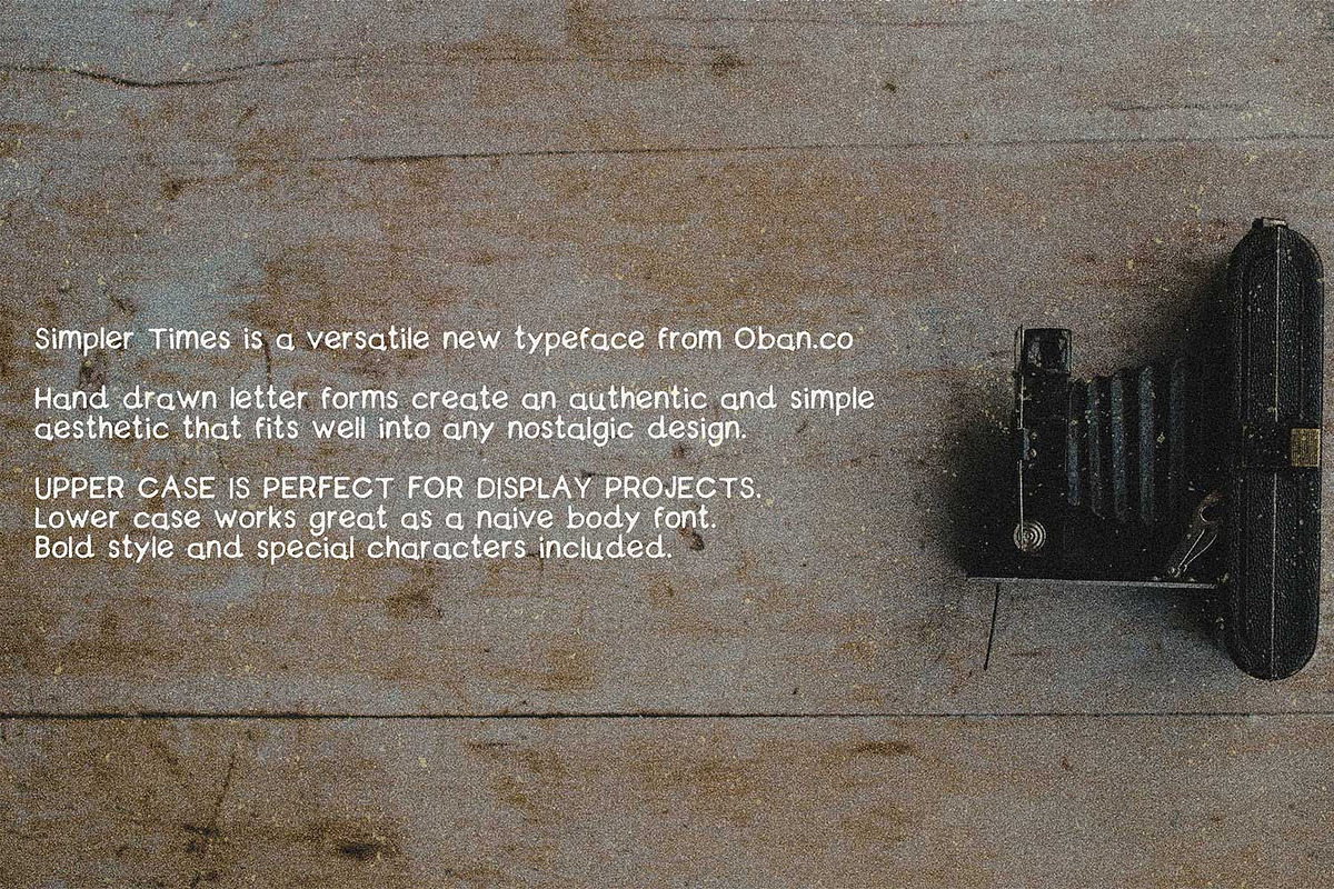 Simpler Times Typeface preview 4