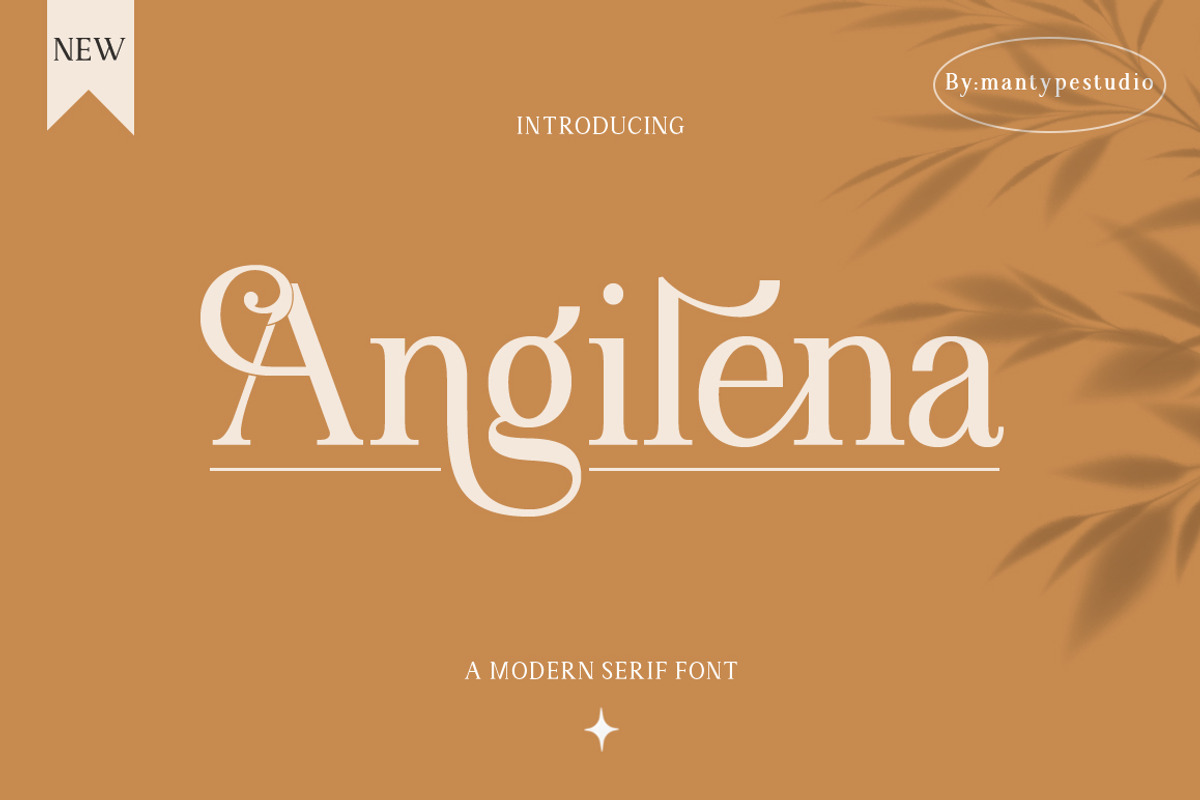 Angilena, a Serif Font by Mantype Studio (Photo 1 of 14)